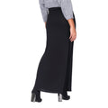 Black - Back - Krisp Womens-Ladies High Waist Maxi Skirt