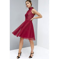 Berry - Lifestyle - Little Mistress Womens-Ladies Berry Baroque Prom Dress
