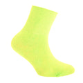 Yellow - Front - Silky Childrens Boys-Girls Dance Socks In Neon Colours (1 Pair)