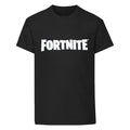 Black - Front - Fortnite Boys Logo Battle Royale T-Shirt