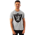 Grey - Back - NFL Mens Las Vegas Raiders Logo T-Shirt