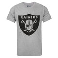 Grey - Front - NFL Mens Las Vegas Raiders Logo T-Shirt