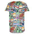 Multicoloured - Back - Minecraft Childrens-Kids Overworld T-Shirt