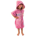 Pink - Side - Peppa Pig Girls Swimsuit And Poncho Set