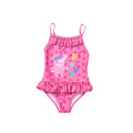 Pink - Pack Shot - Peppa Pig Girls Swimsuit And Poncho Set