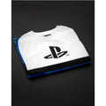 Blue-White-Black - Close up - Playstation Boys Camo Logo T-Shirt