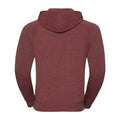 Maroon Marl - Back - Russell Mens HD Zip Hooded Sweatshirt