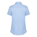 Light Blue Chambray - Side - Russell Collection Womens-Ladies Short Sleeve Tailored Shirt