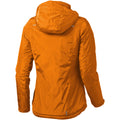 Orange - Back - Elevate Womens-Ladies Smithers Fleece Lined Jacket