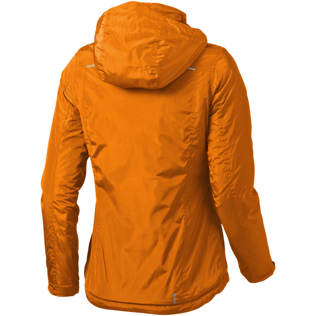 Orange - Back - Elevate Womens-Ladies Smithers Fleece Lined Jacket