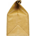 Brown - Back - Bullet Big Clover Paper Lunch Cooler Bag
