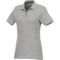 Heather Grey - Front - Elevate Womens-Ladies Helios Short Sleeve Polo Shirt