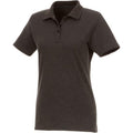 Heather Charcoal - Front - Elevate Womens-Ladies Helios Short Sleeve Polo Shirt