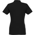 Black - Back - Elevate Womens-Ladies Helios Short Sleeve Polo Shirt