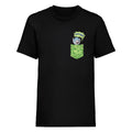 Black - Front - Rick And Morty Mens Faux Pocket Rick T-Shirt