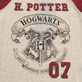 Oatmeal Marl - Side - Harry Potter Childrens-Kids Hogwarts T-Shirt