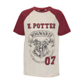 Oatmeal Marl - Front - Harry Potter Childrens-Kids Hogwarts T-Shirt