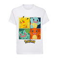 White - Front - Pokemon Boys Squares T-Shirt