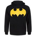 Black - Front - Batman Mens Bat Sign Logo Hoodie