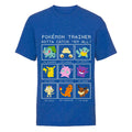 Royal Blue Heather - Front - Pokemon Girls Trainer T-Shirt