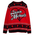 Red-Black - Front - WWE Mens Shawn Michaels Knitted Jumper
