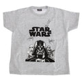 Grey - Side - Star Wars Childrens-Kids Darth Vader T-Shirt