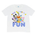White - Side - Mickey Mouse & Friends Baby Girls Here Comes The Fun Disney T-Shirt