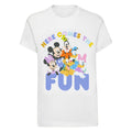 White - Front - Mickey Mouse & Friends Baby Girls Here Comes The Fun Disney T-Shirt