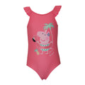 Pink - Front - Peppa Pig Girls Flamingo One Piece Swimsuit
