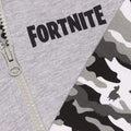 Heather Grey - Side - Fortnite Girls Camo Emotes Hoodie And Joggers Set