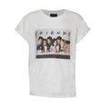 White - Front - Friends Girls Group Photo Crop Top