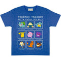 Royal Blue Heather - Side - Pokemon Boys Trainer T-Shirt