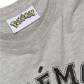 Grey Heather - Side - Pokemon Boys Trainer Pokeball T-Shirt