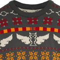 Grey-Red-Yellow - Back - Harry Potter Boys Icons Fair Isle Knitted Christmas Jumper
