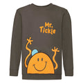 Brown - Front - Mr Men Boys Mr Tickle Sweatshirt