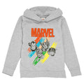Heather Grey - Front - Marvel Avengers Girls Sketch Pullover Hoodie