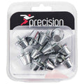 Silver - Front - Precision Alloy Football Boot Studs Set (Pack of 6)