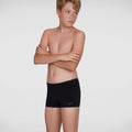 Black - Back - Speedo Boys Essential Endurance+ Swim Shorts
