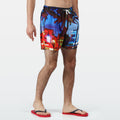 Multicoloured Print - Pack Shot - Regatta Mens Mawson II Swim Shorts