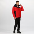 True Red-Nightfall Navy - Side - Regatta Mens Highton Waterproof Padded Jacket