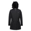 Black - Front - Regatta Womens-Ladies Serleena II Faux Fur Insulated Winter Parka