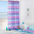 Multicolour - Front - Riva Paoletti Childrens-Kids Mermaid Ringtop Eyelet Curtains