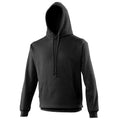 Jet Black - Front - Awdis Unisex College Hooded Sweatshirt - Hoodie
