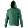 Bottle Green - Front - Awdis Unisex College Hooded Sweatshirt - Hoodie
