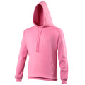 Candyfloss Pink - Front - Awdis Unisex College Hooded Sweatshirt - Hoodie