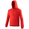 Fire Red - Front - Awdis Unisex College Hooded Sweatshirt - Hoodie