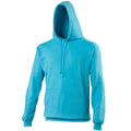 Hawaiian Blue - Front - Awdis Unisex College Hooded Sweatshirt - Hoodie