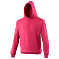 Hot Pink - Front - Awdis Unisex College Hooded Sweatshirt - Hoodie