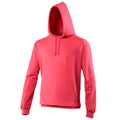 Lipstick Pink - Front - Awdis Unisex College Hooded Sweatshirt - Hoodie