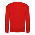 Fire Red - Pack Shot - AWDis Just Hoods Childrens-Kids Plain Crew Neck Sweatshirt